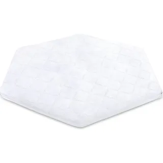 Laufgittereinlage 6 eckig 115 x 100 x 5 cm - Laufstall Matratze aus Schaumstoff für Kinder Babymatratze mit abnehmbaren Bezug Laufstallmatratze
