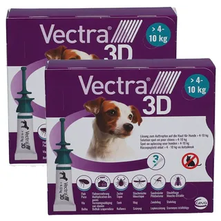 Vectra 3D Hunde U 4-10Kg Doppelpack 2x3 St Lösung