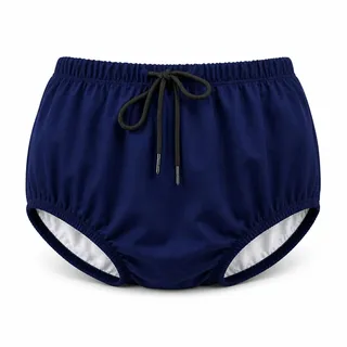 AQX Wiederverwendbare Schwimmwindeln für Erwachsene, spezielle Bedürfnisse, waschbare Stoffwindeln auslaufsicher, Schwimmwindeln für Inkontinenzschutz Unisex (XL, Blau)