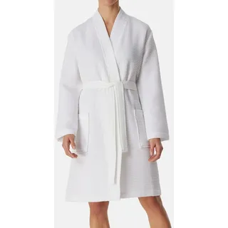 SCHIESSER Elegant Bademantel Weiss M