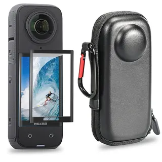 Geaanen Kompatibel mit Insta360 X4 Tasche Kompatibel mit Insta360 X4 Zubehör Hard Shell Reisetasche für Kompatibel mit Insta360 X4 Action-Kamera mit 1 Kompatibel mit Insta360 X4 Displayschutz