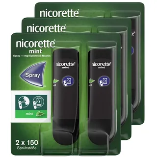 nicorette mint Spray mit Nikotin 3x 2 St 3x2 Sprühflasche