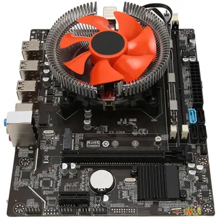 Jectse X79-Motherboard-Set mit E5 2420-CPU, 8 GB DDR3, 6 Kernen, 12 Threads, Dual-Kontrollleuchte für PC, Unterstützt M.2, Gigabit-LAN