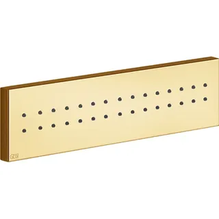 GESSI Rettangolo Seitenbrause 240 mm, mit zusätzlicher Befestigung, 32975080, Farbe: Gold CCP
