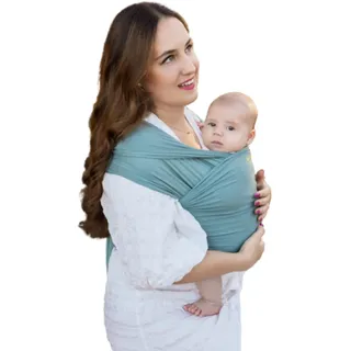 Amarsupiel | Amarsupiel BAMBOO Babytragetuch | Einfach zu bedienende elastische Babytrage | OEKOTEX Bambuszertifikat | Made in Germany