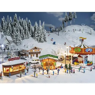 faller® FALLER 190143 H0 Aktions-Set Weihnachtsmarkt, Ep. IV