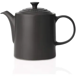 Le Creuset Hohe Kanne aus Steinzeug 1,3 Liter, Steinzeug, Schwarz, 70703130000000