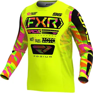 FXR Kids MX Jersey Podium Gelb
