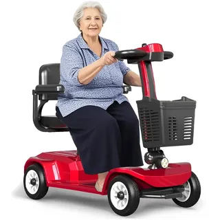 Senioren Elektro Mobil|20° Steigfähigkeit|Magnetbremse|Sicher & Komfortabel