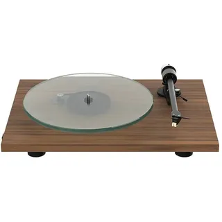 Pro-Ject T2 W, Plattenspieler mit Hi-Res Audio Streaming über WLAN, kompatibel mit Sonos®, HEOS®, Bluesound, WiiM, UPnP (Walnuss)