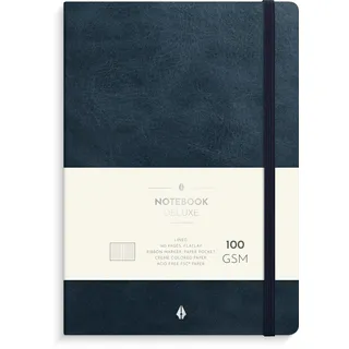 Burde Publishing AB Notizbuch Deluxe A5 Blau Liniert