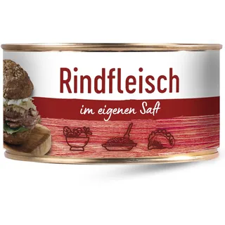 DREISTERN Rindfleisch im eigenen Saft 300g I 89% Pures Rindfleisch I Proteinreiche Spezialität in recyclebarer Konservendose I Lange Haltbarkeit dank natürlicher Konservierung I Hausmacher Qualität