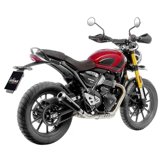 LeoVince Gp One Triumph Scrambler 400 X Abs 24-26/speed 400 Abs 24-26 Homologierter Slip On Schalldämpfer - Silver - Homologated