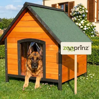zooprinz Hundehütte Luna 111 x 101 x 97 cm Holz Braun