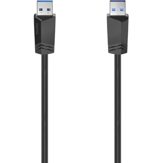 Hama USB-Kabel USB 3.2 Gen1 USB-A Stecker 1.50m Schwarz 00200624