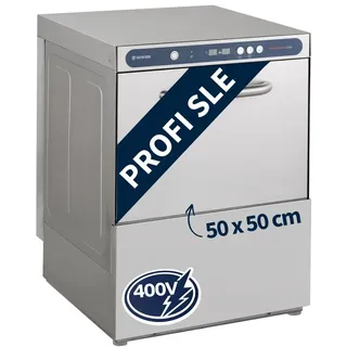 GastroHero Geschirrspülmaschine PROFI Digital 54 SLE | 400V | 50x50 cm Korb | mit Ablaufpumpe & Enthärter | Made in Europe