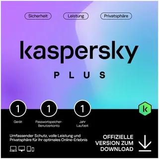 Kaspersky Lab Kaspersky Plus 2025 1 Gerät / 1 Jahr ESD