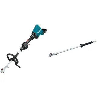 Makita DUX60Z Akku-Multifunkt-Antrieb 2x18V (ohne Akku, ohne Ladegerät) + Schaftverläng. 115cm LE400MP