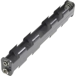 goobay 12475 Batteriehalter 6x Mignon (aa) Druckknopfanschluss (l x B x H) 158 x 25.8 x 16.8 mm