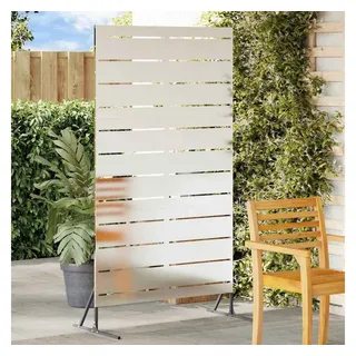 vidaXL Sichtschutz 200 x 100 cm Grau Stahl 2 St.