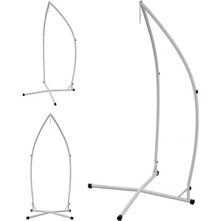 Hängestuhlgestell Metallgestell Hängeständer Hängegestell Metall universal 210cm bis 120kg weiß - Weiß