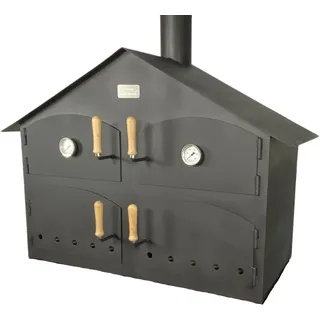 RAMSTER Holzbackofen Brotbackofen Flammkuchenofen Pizzaofen Räucherofen+ Zubehör