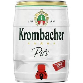Krombacher Pils Partyfass (1 x 5 L) Pfandfrei