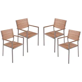 Garden Pleasure Stapelstuhl 53 x 54 x 86 cm holz 4 St.