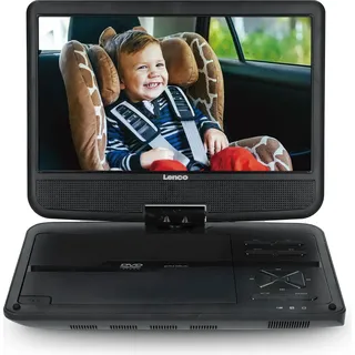 Lenco DVP-1046BK DVD-/Blu-Ray-Spieler DVD Player mit wiederaufladbarem Akku,