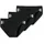 Slip unifarben schwarz S 3er Pack