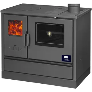 moeby24 Küchenofen Holzherd Kaminofen Herd Gusseisen 7,7KW BimSchV2 EEK A+ 150mm