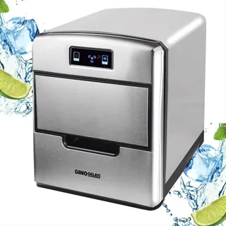 Edelstahl kleine Eiswürfelmaschine Gastro Donostia Eiswürfelbereiter - Silber