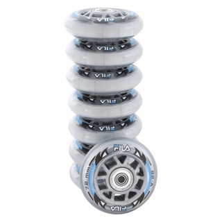 FILA WHEELS 72mm/82a 8er Pack Rollenset clear inkl. ABEC5 + 6mm Spacer