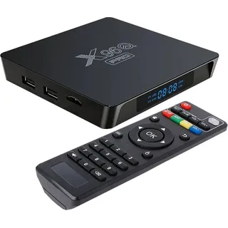 X96Q PRO 4K 8 GB Smart-TV-Box, TV Mediaplayer, Android 10, Quadcore H313-Chip 2,4 G & 5 G Dualband-WLAN