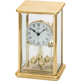 AMS Jahresuhr AMS "J1211", gold (goldfarben), Tischuhren, Tischuhr, Quarzuhr, Wohnzimmer, Esszimmer