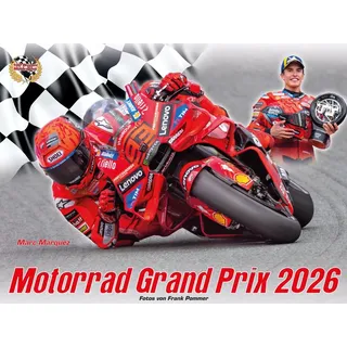 Motorsport-Bild-Verlag Motorrad Grand Prix Kalender 2026 Marquez Bagnaia Quartararo Acosta Rossi Miller