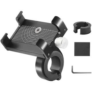 Moxeupon Fahrrad-Handyhalter, Fahrrad-Handyhalterung,Fahrrad-Telefonhalterung - Fahrrad-Smartphone-Halterung, Fahrrad-Telefonclip aus Aluminiumlegierung für Radfahren, Mountainbike und Fahrräder