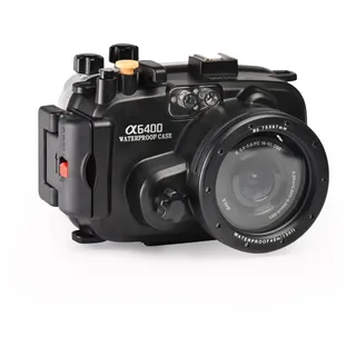 YaelHelens Professionelles Unterwasser-Kameragehäuse für Sony A6400, 40 m wasserdichte Tiefe, mit M67-Gewinde-Schnittstelle, kompatibel mit Farbfilter, Fischaugenobjektiv (YH-A6400)