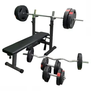 Gorilla Sports Hantelbank Schwarz