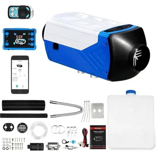 XDOVET Diesel-Heizung 8.3KW, tragbare schwarze Diesel-Luftheizung für Auto,Bluetooth-Fernbedienung, LCD-Panel-Steuerung,effiziente Diesel-Heizung für Vans,Last...