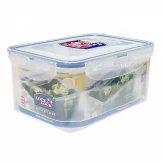 Lock & Lock Frischhaltedose rechteckig transparent 18,1 x 12,8 x 8,8 cm 1,1 l 3-teiliges Set