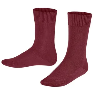 Falke Unisex Kinder Socken Comfort Wool K So Wolle einfarbig 1 Paar, Rot Ruby 8830, 39-42 - 12 Jahre
