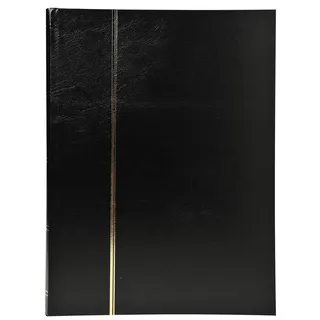 Exacompta 26131E Premium Briefmarken-Sammel-Album Classic mit 16 S. schwarz,
