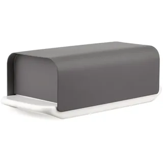Alessi Butterdose Mattina Porzellan Grau Dunkelgrau