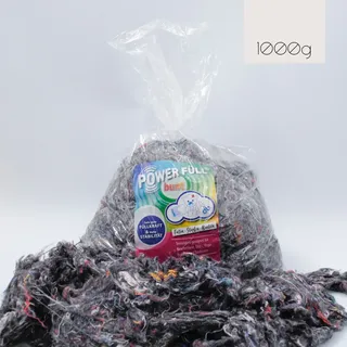 POWER FÜLL Power Füll® Bunt Füllwatte | 1000 g Stopfmaterial | Bastelwatte