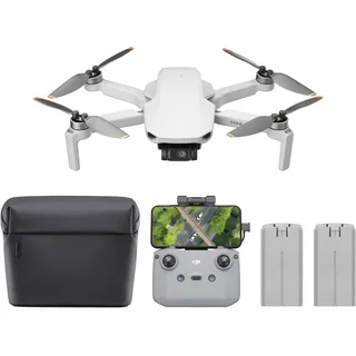 DJI Mini 4K Camera Drohnen Combo mit 4K UHD Kamera für Erwachsene, 3-Achsen-Gimbal-Stabilisierung, 10 km Videoübertragung, Autom. Rückkehr, windstabil, 2 Akkus 62 min Flugzeit, QuickShots, Unter 249g