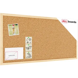 ALLboards Pinnwand 80 x 40 cm Braun
