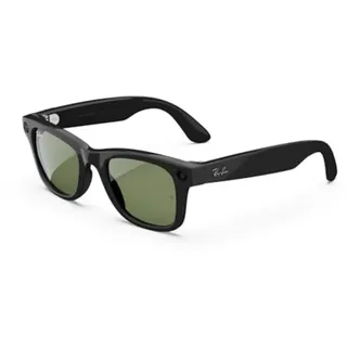 Ray-Ban Meta Wayfarer Smart Goggles Shiny Black G15 Green RW4006, green