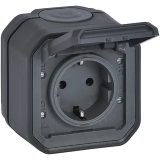 Legrand Plexo New Schutzkontakt-Steckdose Anthrazit