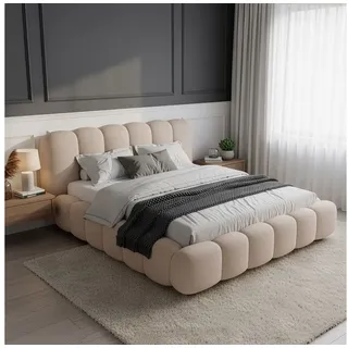 Juskys Polsterbett Catania 180 x 200 cm Beige